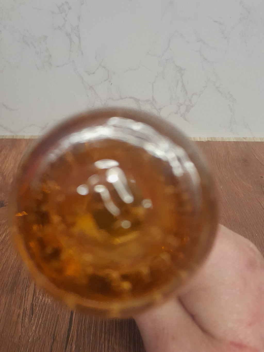 Bubble Glass Pink / Peach Bud Vase