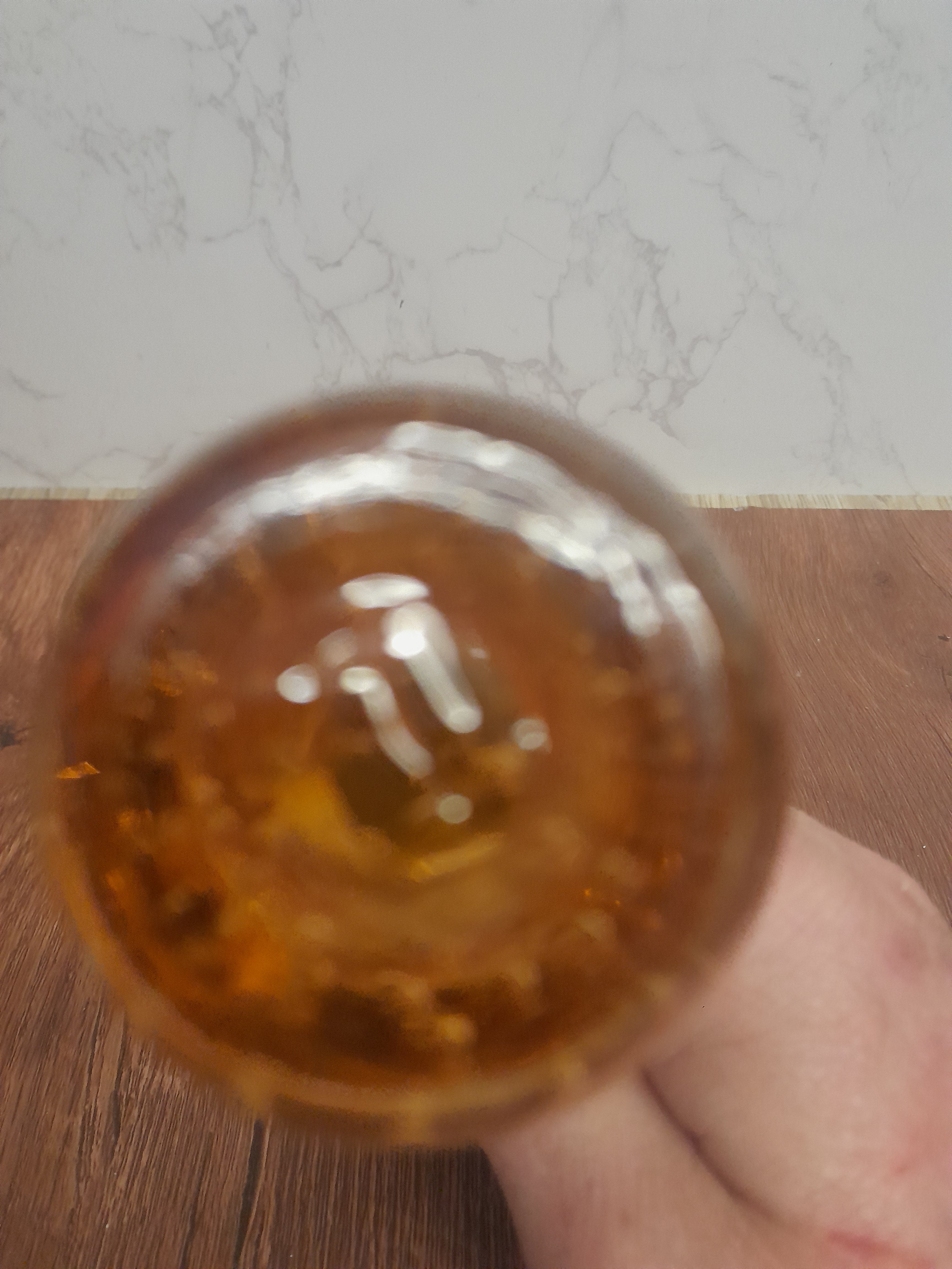 Bubble Glass Pink / Peach Bud Vase