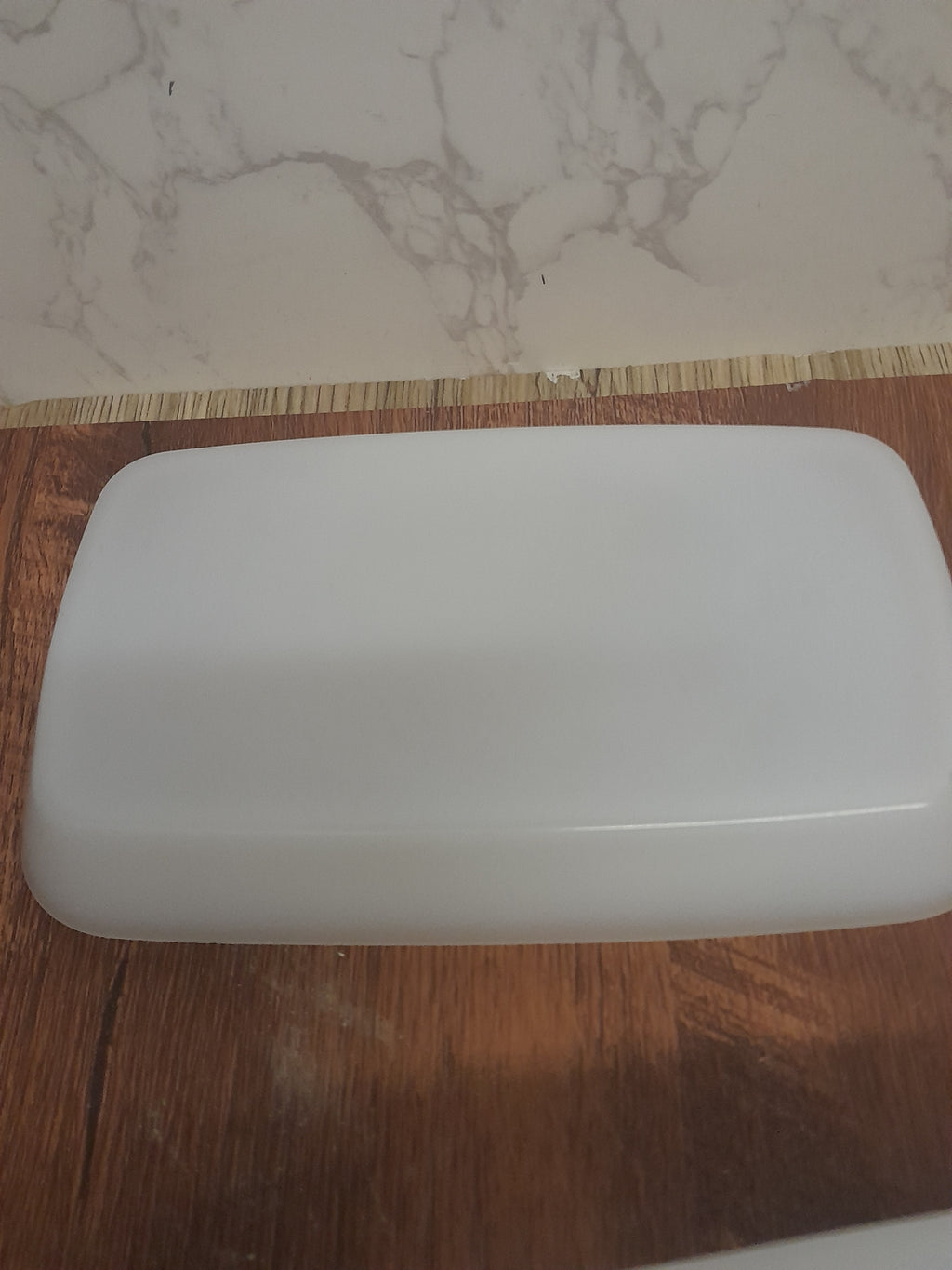Arcopal Milk Glass Butter Dish