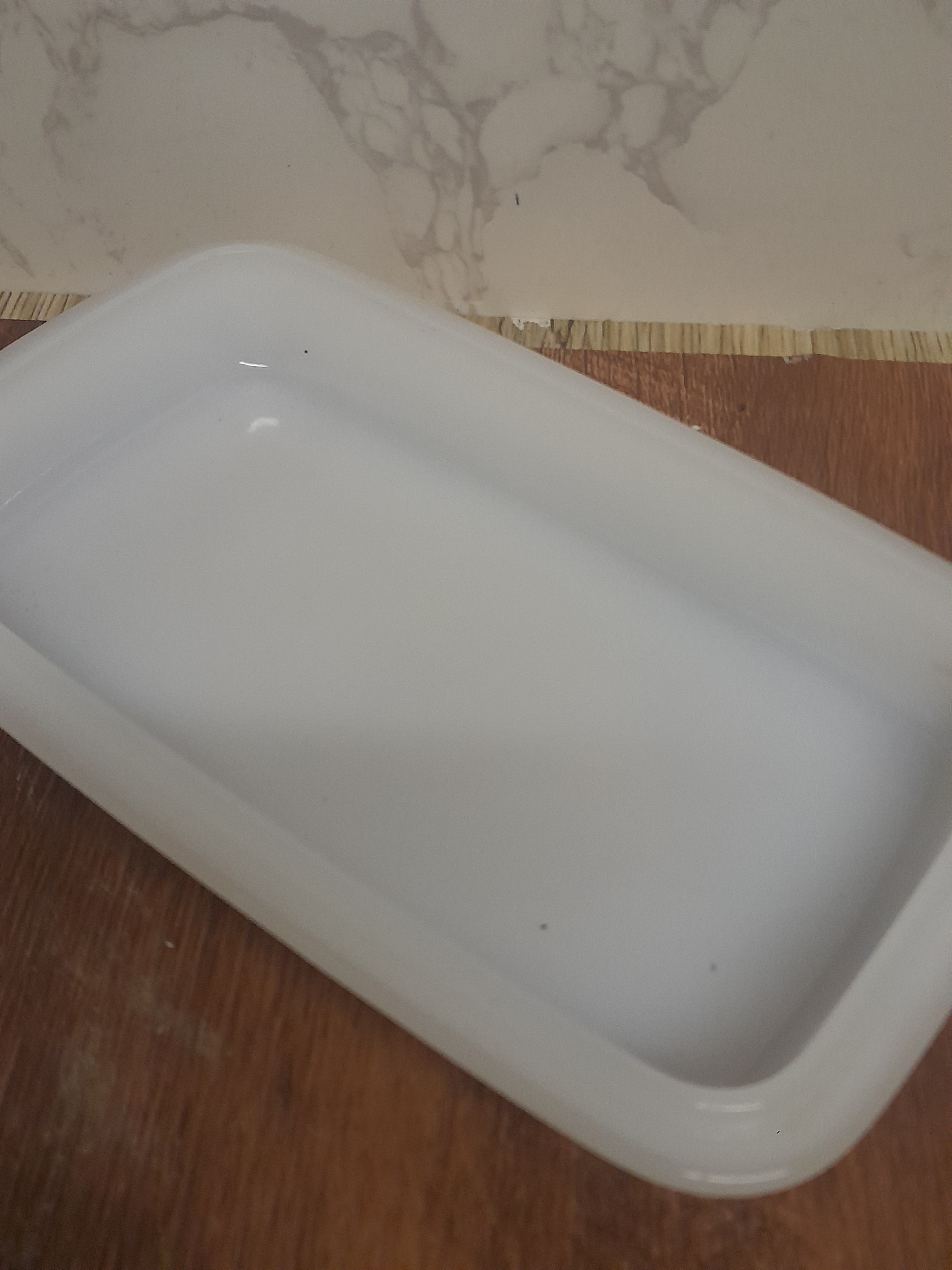 Arcopal Milk Glass Butter Dish